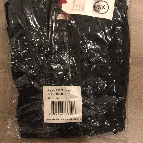 Standards & Practice Aria Lace Bomber Jacket - Picture 4 of 4